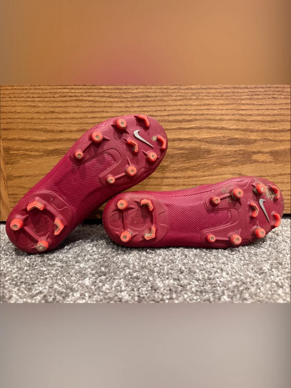 Nike Kids' Maroon Soccer Cleats size 3.5